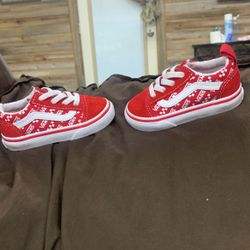 Size 4.5  Red Vans 