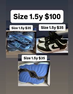 New balance & Nike size 1.5y $100