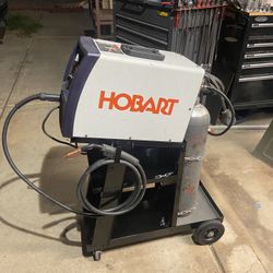 Hobart 175 MIG welder with cart and gas bottle