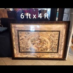 Large Art Wall Decoraton Victorian  Limited Numbered Proantic Framed in Glass 6 ft x 4 ft