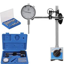 0-1.0" Dial Indicator with Magnetic Base， Adjustable Long Arm Magnetic Dial Indicator Professional Dial Gauge 0.001" $35 