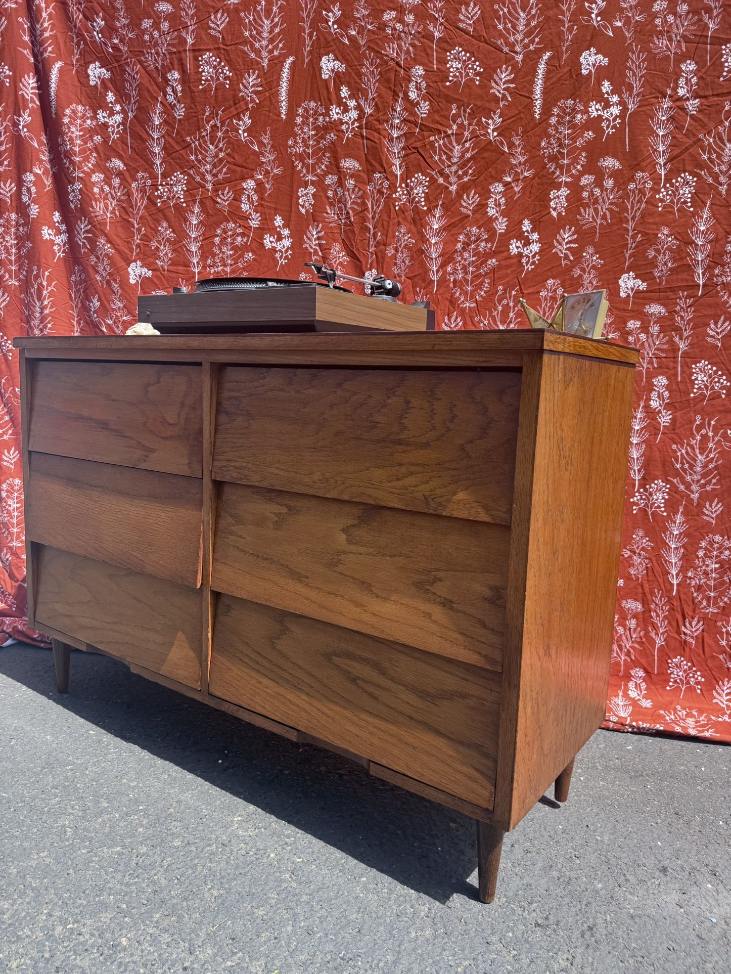 Fully Restored MCM 6 Drawer Dresser