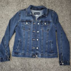 Maurices Blue Denim Jacket Medium 