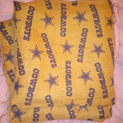 52x112 Piece Of  NFL Cowboy Burlap Material