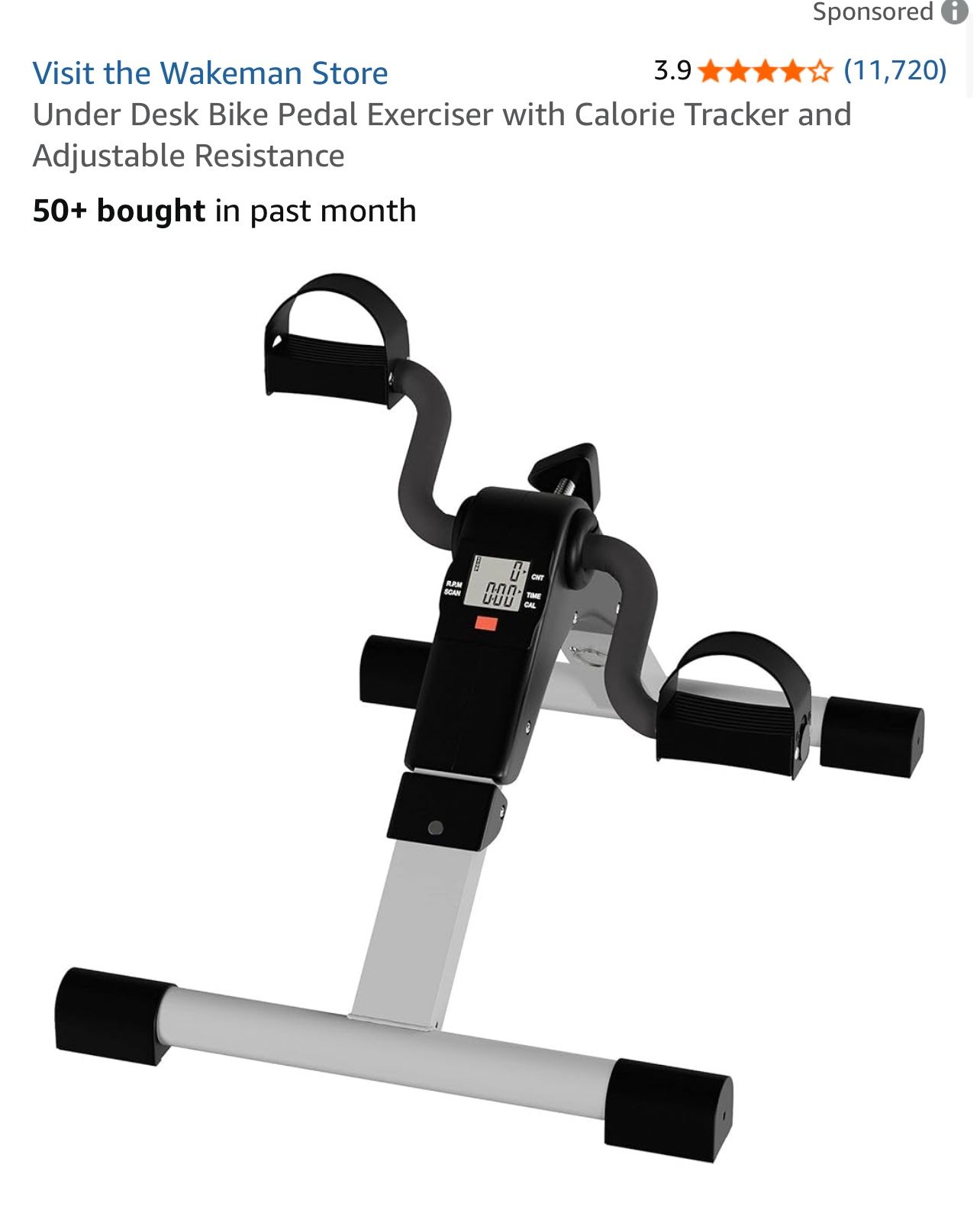 Under desk Peddle Bike Exerciser