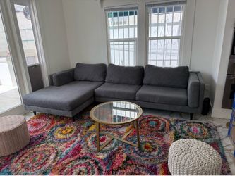 Grey Sectional L Couch