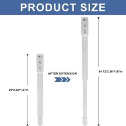 Retractable Power Strip with USB Ports! New!