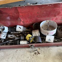 Hole Saws And A Variety Of Drill Bits