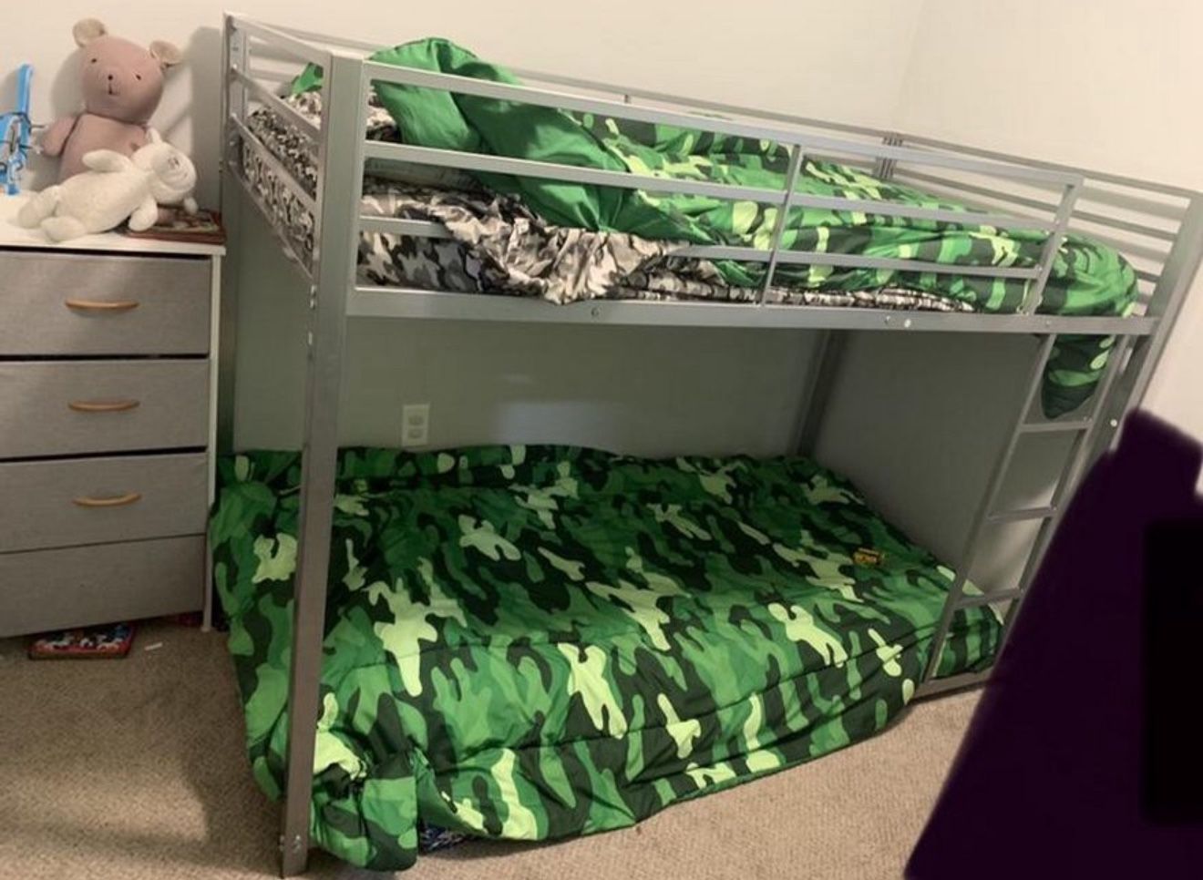 Grey Metal Bunkbed