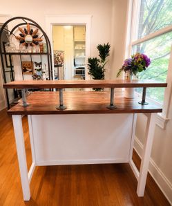 Butcher Block Kitchen Island & Bar