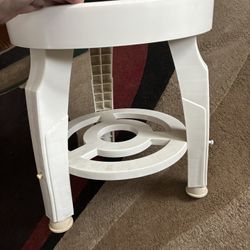 $35-This is technically a bath chair, (the seat spins around ) although we never use it as a bath chair, we use it as an extra stool to have around th