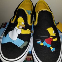 Van's Classic Slip On Comfy Cush Simpsons Mens Size 11