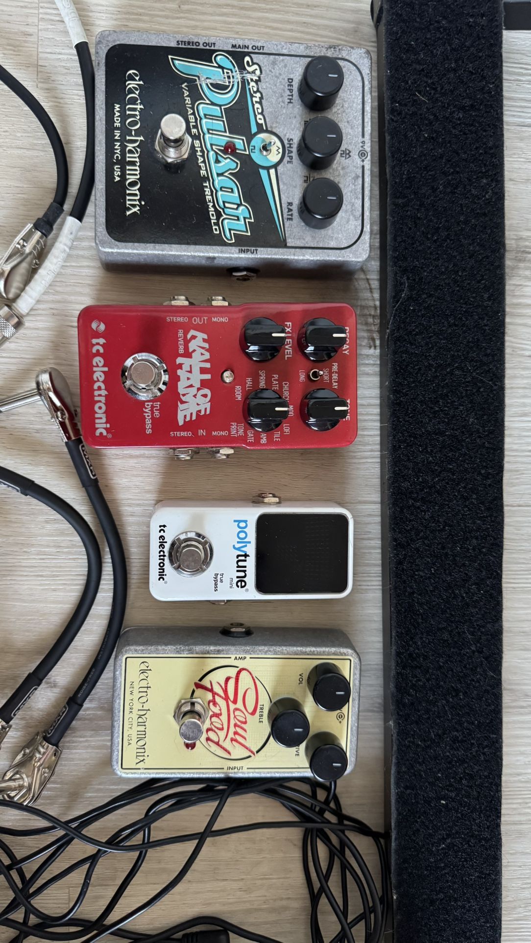 Pedals and Peavey Amp