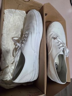 Mens size 10 - white VANS