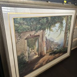 framed art print of "View to the Amalfi Coast"