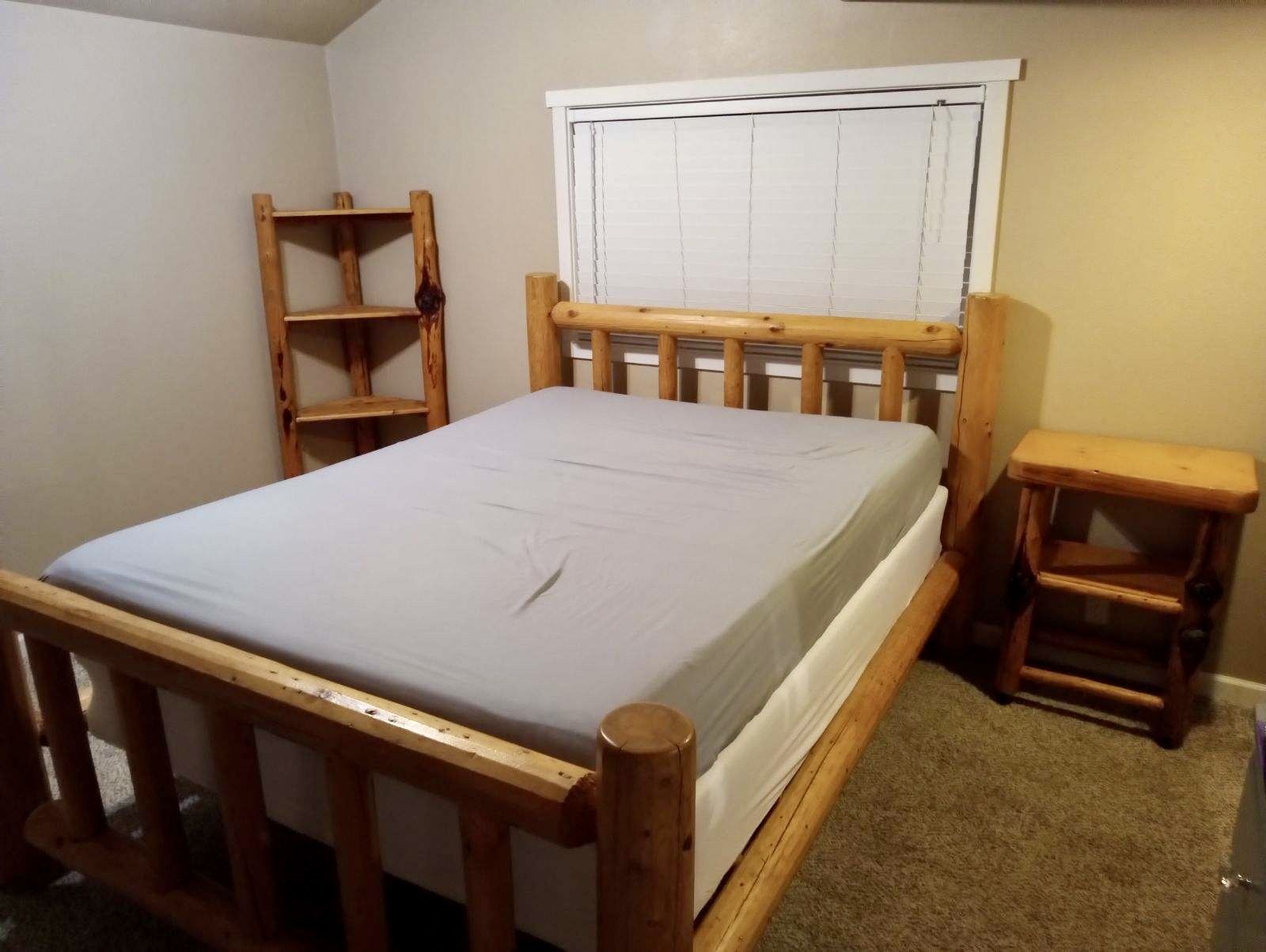 Queen Size Log Bed Set ( Mattress Not Included )