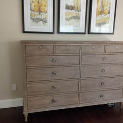 Allen 12-Drawer Dresser – Weathered Gray Finish