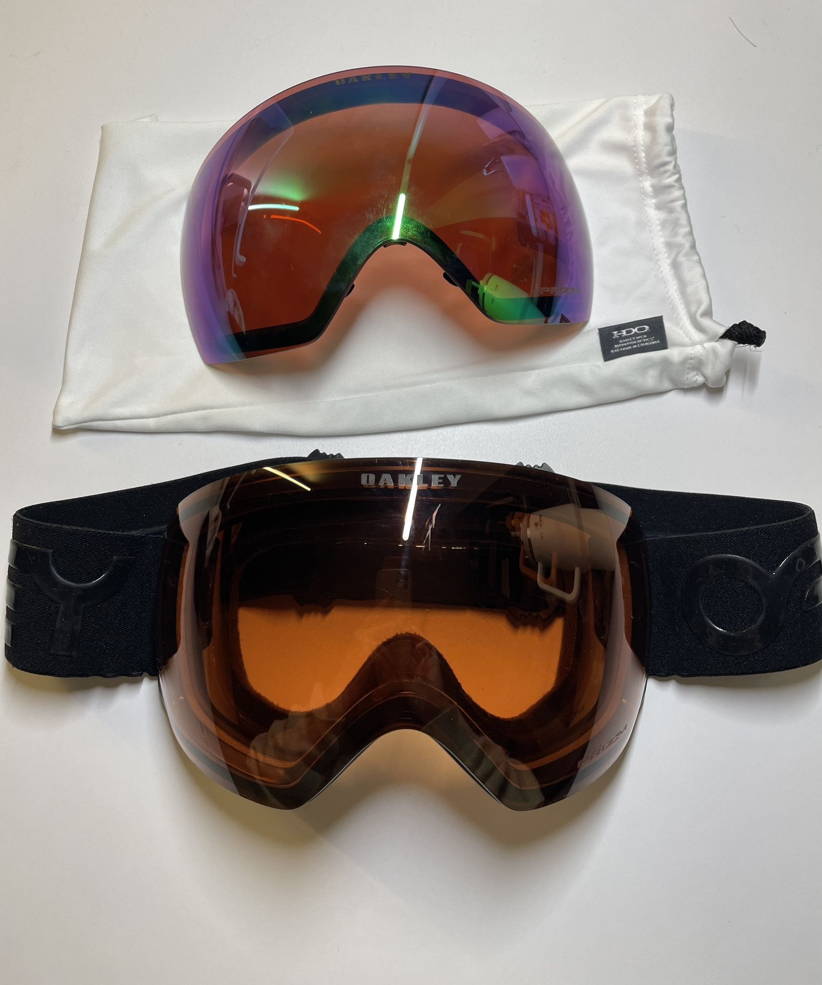 Oakley Flight Deck Pilot Goggles with two lenses