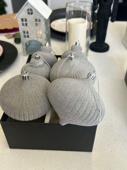 Bonitas Esferas Color Gris !!  🎄✨