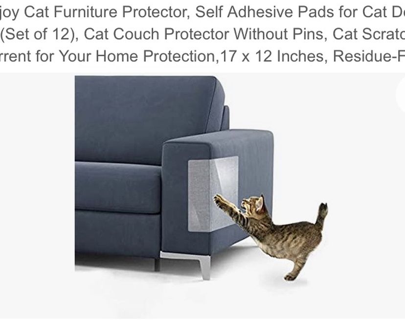 Cat Furniture Protector, Self Adhesive Pads for Cat Dog Claw(Only 9 ) Cat Couch Protector Without Pins, Cat Scratch Deterrent for Your Home Protection