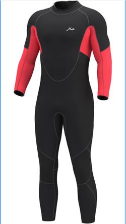 Hevto Men Wetsuit 5/4/3/2mm Neoprene Full Wet Suit-XL