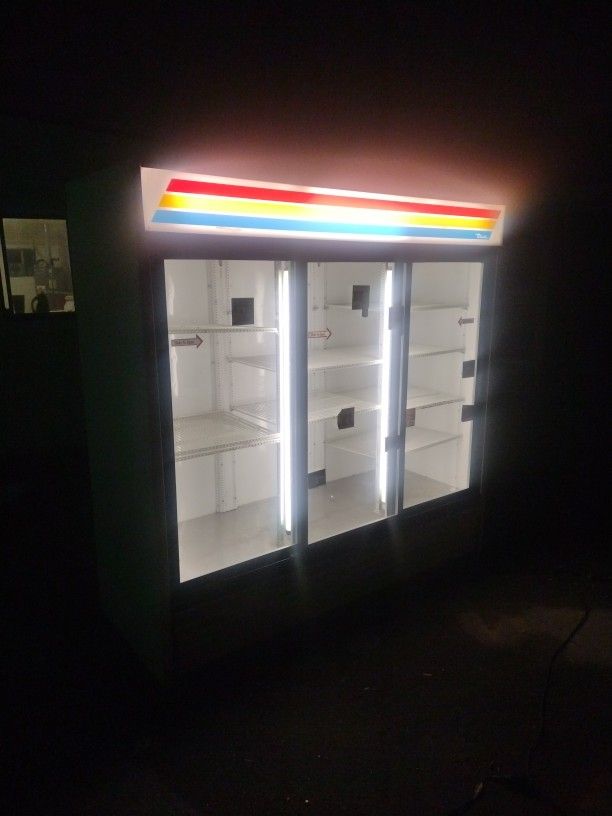 True Three Door Fridge