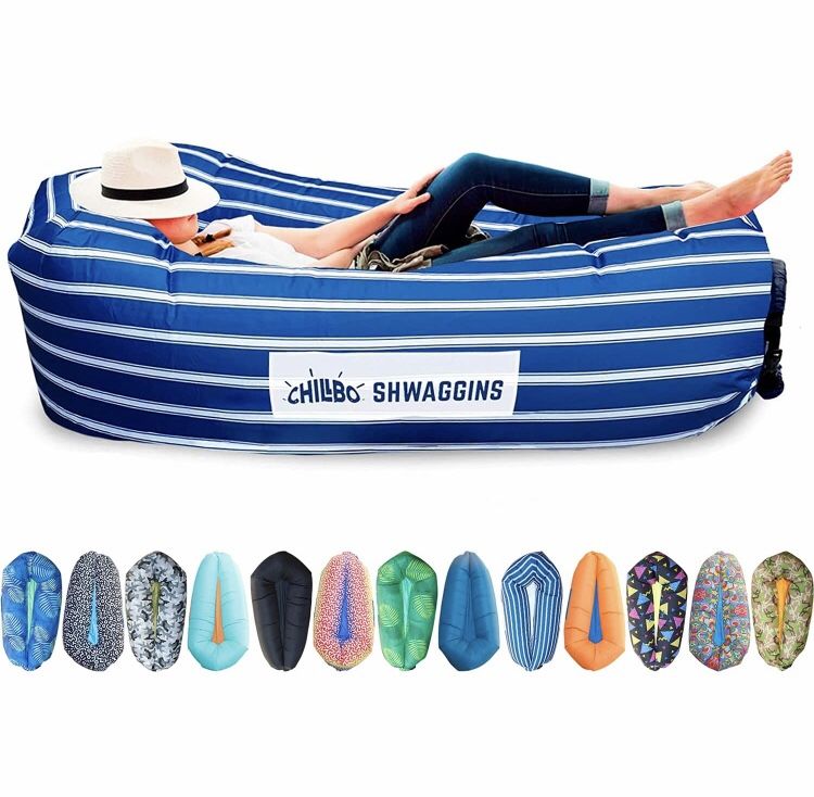 Chillbo Shwaggins Inflatable Couch – Cool Inflatable Chair. Upgrade Your Camping Accessories. Easy Setup is Perfect for Hiking Gear, Beach Chair andi