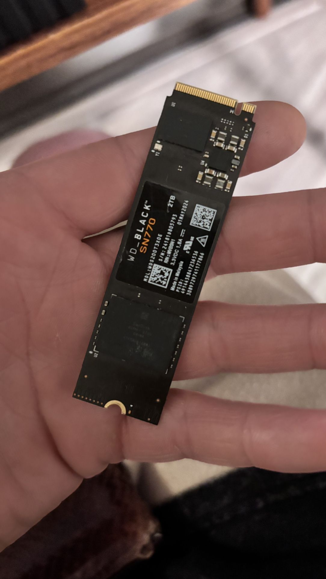 WD_BLACK SN770 NVMe SSD – 1TB (PCIe Gen4)