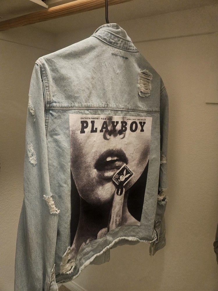 Trio Urban Unisex Jean Jacket Playboy
