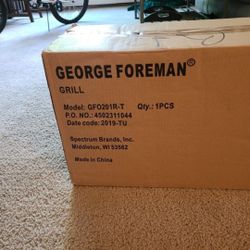 George Foreman Grill Brand New Box Sealed