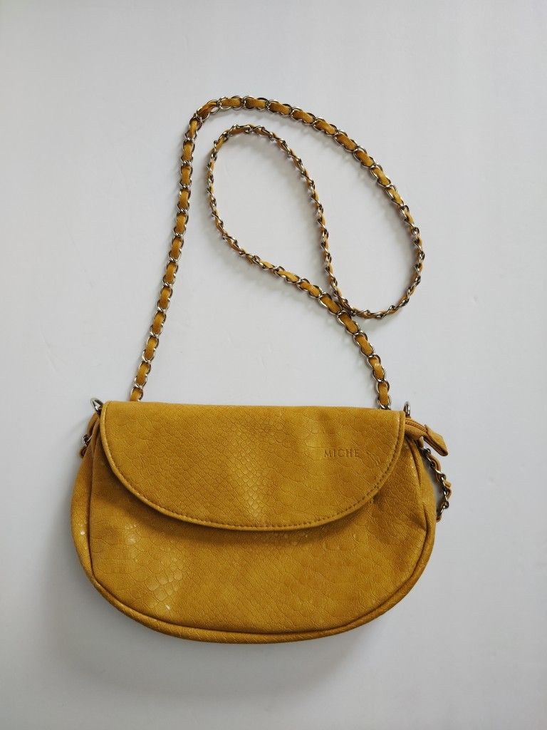 Miche Jennica Hip Crossbody Bag With Shoulder Strap Dijon Yellow ~ Small