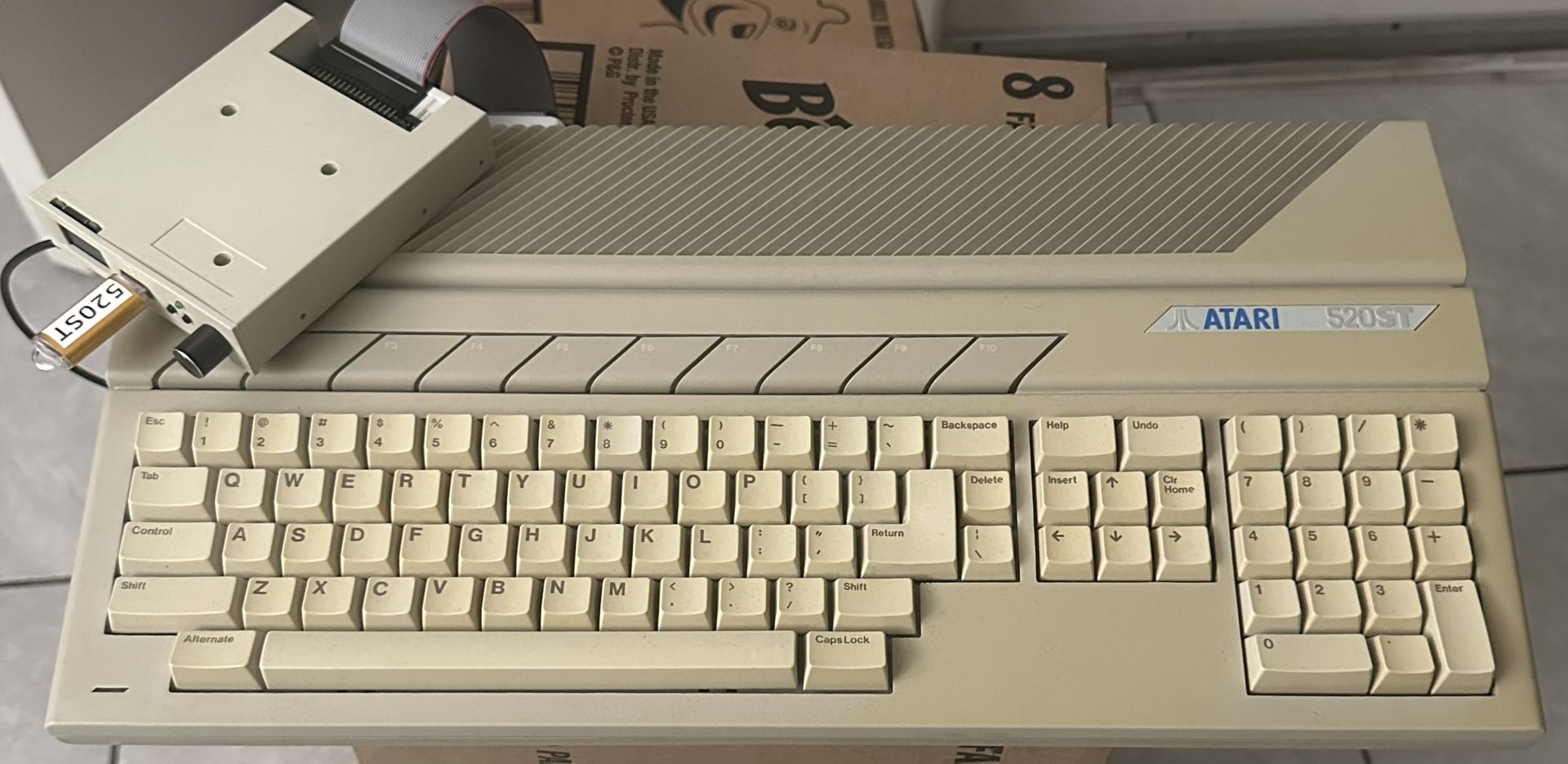 Atari 520ST with gotek floppy emulator