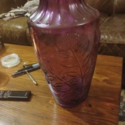 Cranberry Color Vase