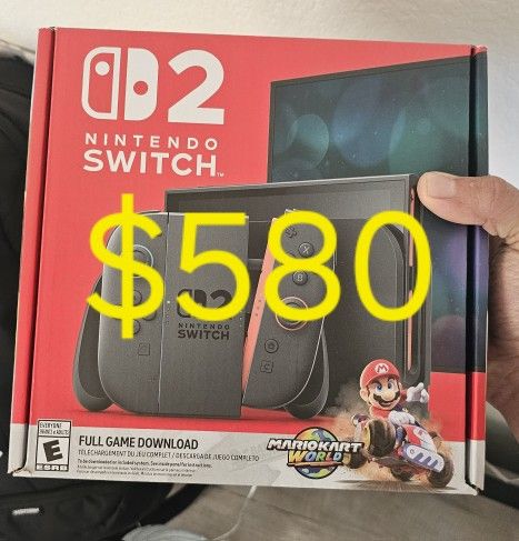 Nintendo Switch 2 Mario Kart Included
Pick up only, firm.
Will trade for video games or magic the gathering plus cash (if necessary) in my favor.
Plea