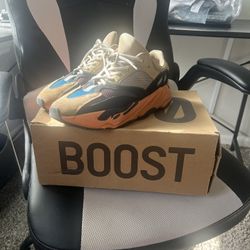 adidas Yeezy Boost 700 Enflame Amber GW0297 Men's Brown Low Top Sneaker 2021