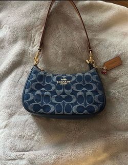 Coach Signature Denim Shoulder Bag