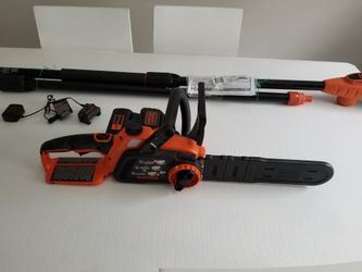 Black and Decker cordless tree cutter and hand saw