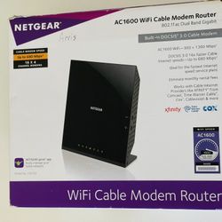 NETGEAR AC1600 WiFi Cable Modem Router