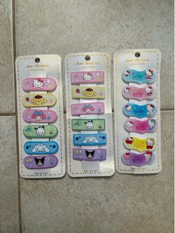 Hello Kitty Hair clips 3pc