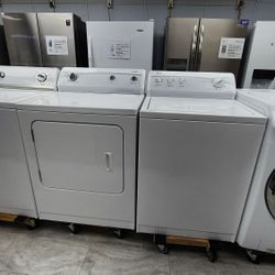 WASHER AND DRYER(  SET ONLY   ) 6 MONTH WARRANTY  / 6 MESES DE GARANTIA  POR ESCRITO 