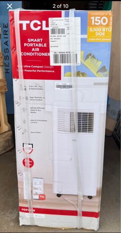 TCL Smart Portable Air Conditioner Vented 3 in 1 AC, Fan, Dehumidifier Room Size 150 Sq Ft New In Box