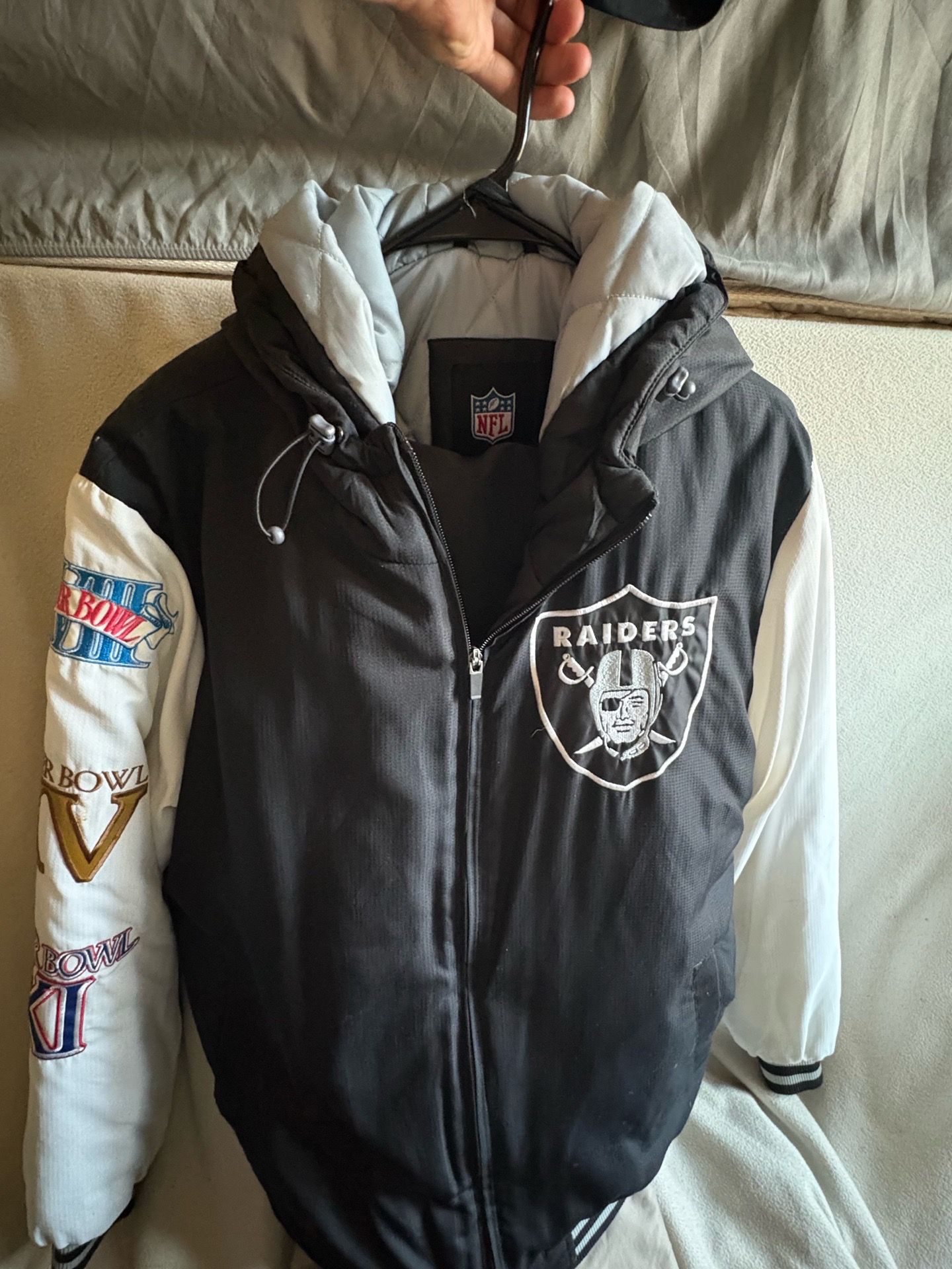 Raiders national championship jacket/puffer/windbreaker
