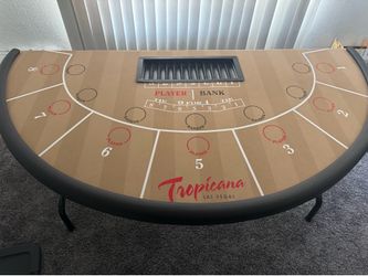 Casino Baccarat table with original Tropicana felt.