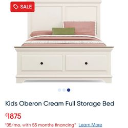 Full Size Storage Bed 