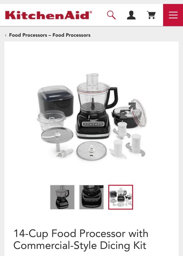 Kitchenaid Kfp1466ob 14 Cup Food Processor With Exact Slice System Kitchenaid Kfp1466ob 14 Cup Food Processor With Exact Slice System And Dicing Kit Onyx Black