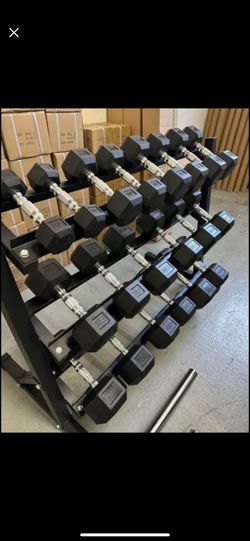 5-50 Lbs Dumbbells With 3 Tier Rack
