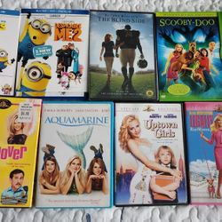 DVDS  And 2 Blu-rays 