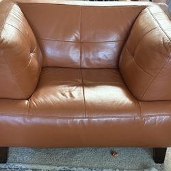 Ashley Furniture Oversized Orange Chair