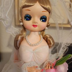 Vintage Big Eye Doll 1970s Korea

