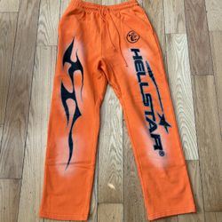 Fire Orange Hellstar Sweatpants